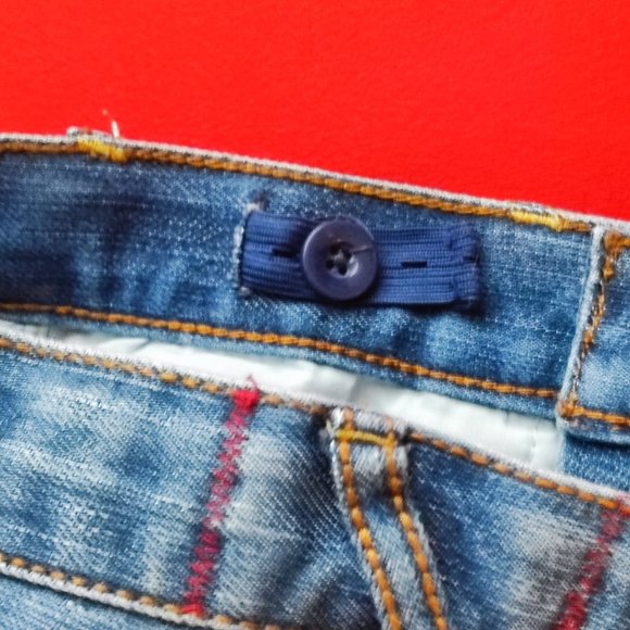 Guess jeans distressed blue girls' size 10 - Picture 6 of 8